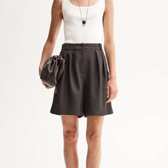 513. ELKA Collective Chocolate Brown Pharoah Short $199 NWT Sz 2 - Picture 1 of 4